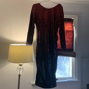 Long sleeve sequence dress from Nordstrom
